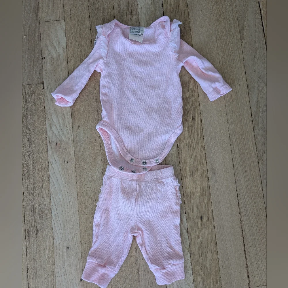 Pink Ruffled Baby Outfit